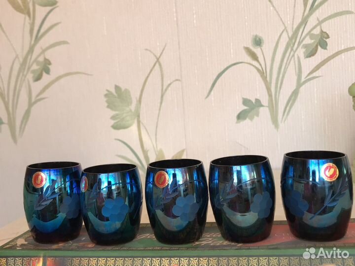 Стопки синие