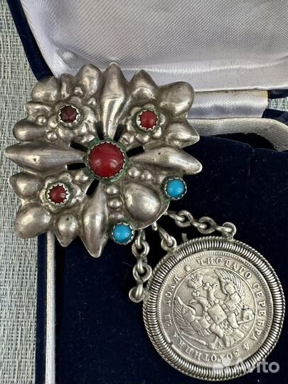 Женское Украшение дукач подвеска серебро