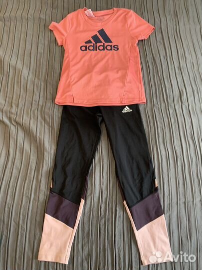 Легинсы тайтсы, футболка, костюм комплект Adidas
