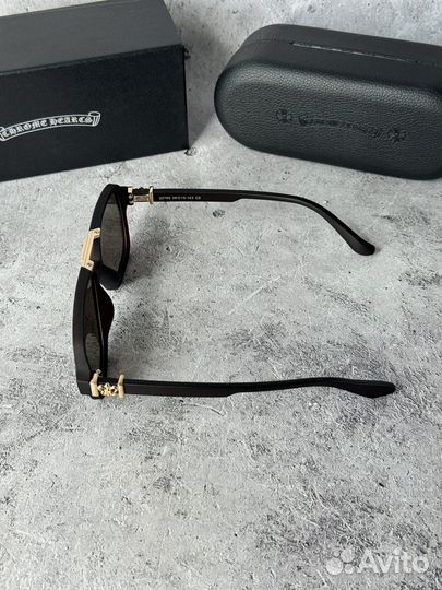 Очки Chrome Hearts коричневые