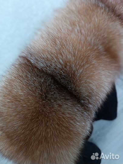 Шикарная большая опушка из натурального меха