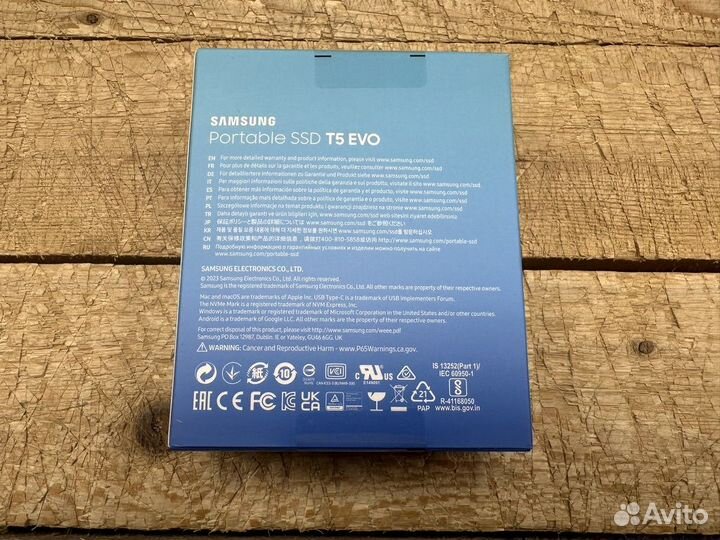 Новые Samsung T5 EVO 2000 Гб (Black)