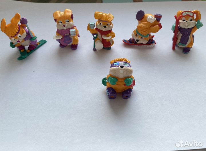 Киндеры 90-х зайцы, лисы, слоны, дино, сборка