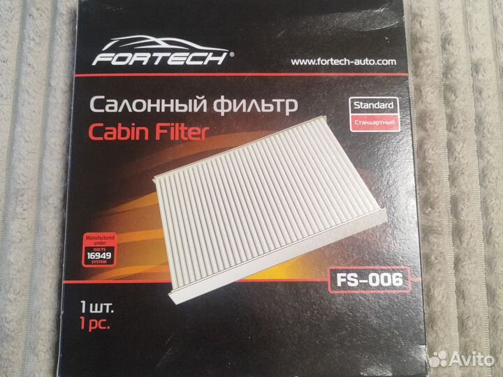 Воздушный фильтр на Kia fortech fs-006
