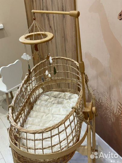 Кроватка Люлька из ротанга