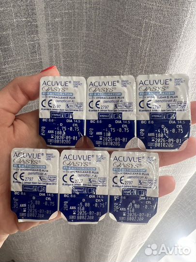 Линзы контактные acuvue oasys двухнедельные
