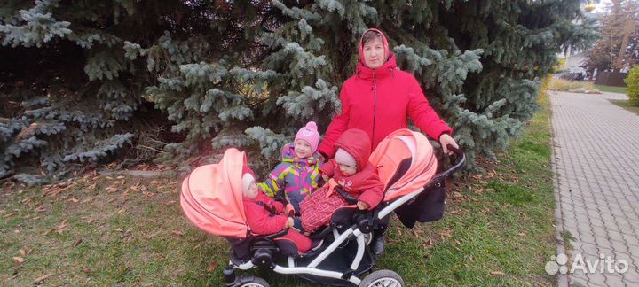 Коляска для двойни 2 в 1