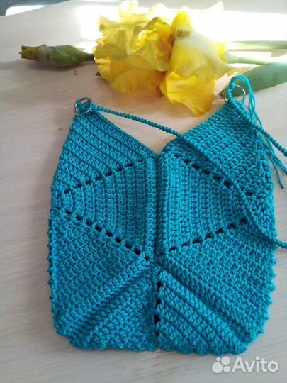 Сумка вязанная летняя