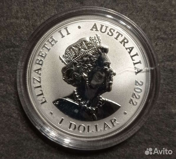 Монета Австралия 2022 Суматранский слон Серебро