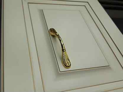 Ручка-скоба "Лапа", глянцевое золото (96 мм)