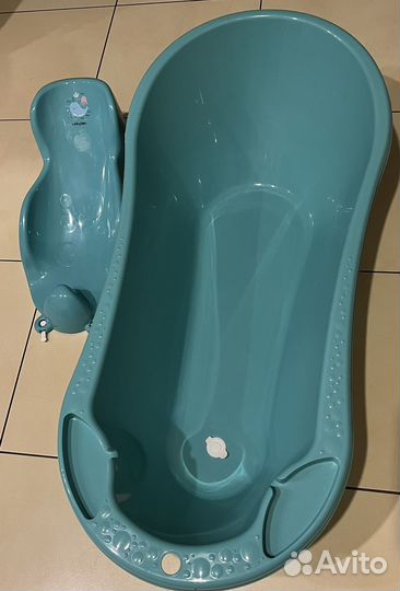 Ванночка для купания, горка, круг, стульчик, ковш