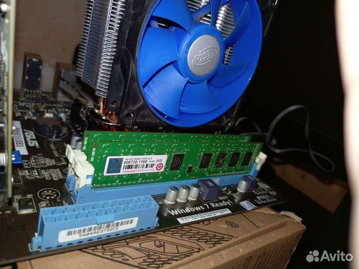 Комплект материнская плата, процессор,видеокарта