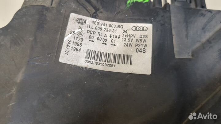 Фара (передняя) Audi A8 (D3), 2007