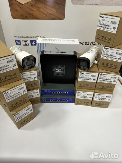 Комлект IP видеонаблюдения RVI на 12камер