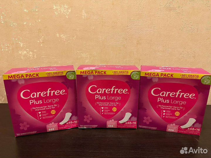 Прокладки женские Carefree 48/64 Германия