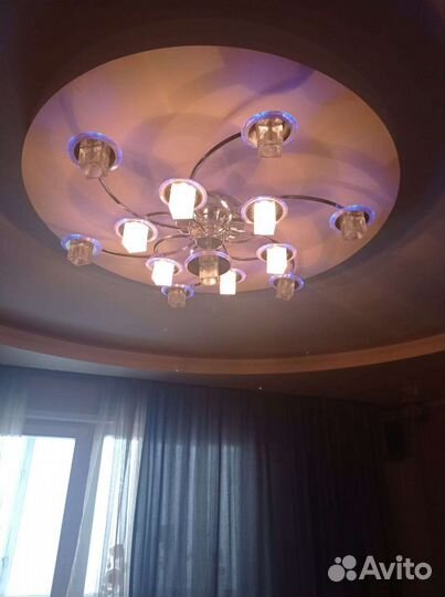 Люстра потолочная светодиодная бу