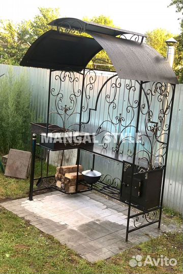 Мангал с крышей