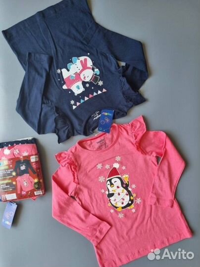 Новогодний лонг для девочки 110/116