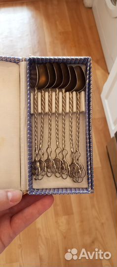 Набор чайных ложек мельхиор СССР