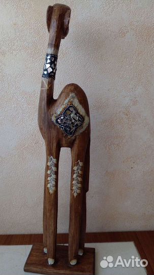 Статуэтка верблюд деревянный (Индия)