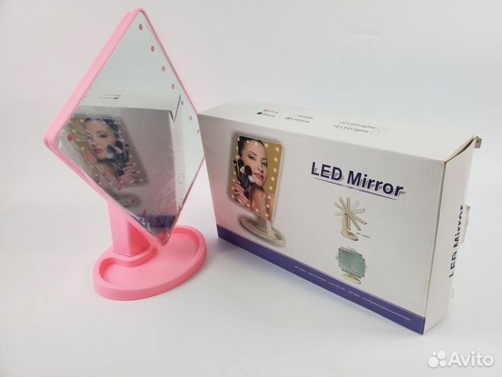 Косметическое зеркало с подсветкой LED Mirror (В к