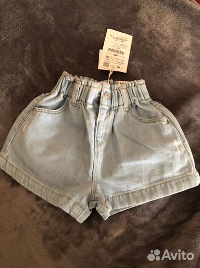 Новые шорты zara для девочки 92
