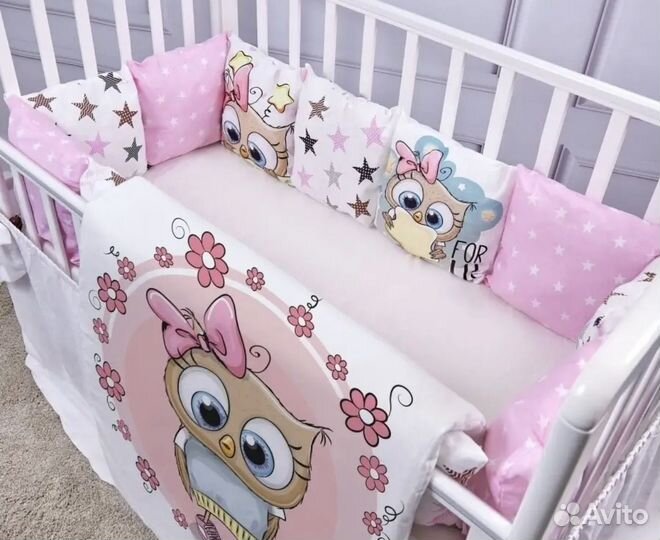 Бортики в детскую кроватку