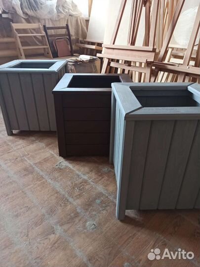 Кашпо для улицы, кашпо для туи, кашпо из дерева