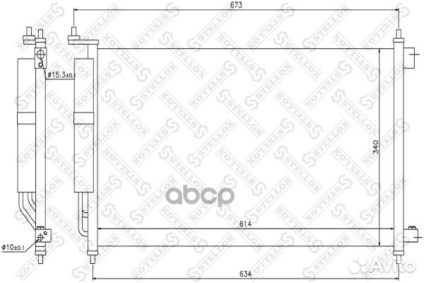 10-45224-SX радиатор кондиционера Nissan Micra