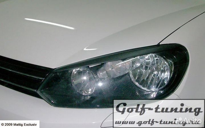 VW Golf 6 Реснички для фар