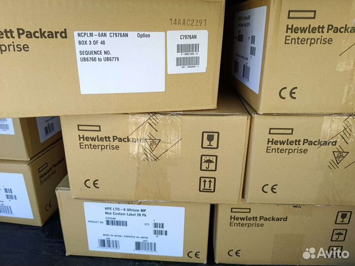 Ленточные картриджи LTO-6 HPE C7976AN