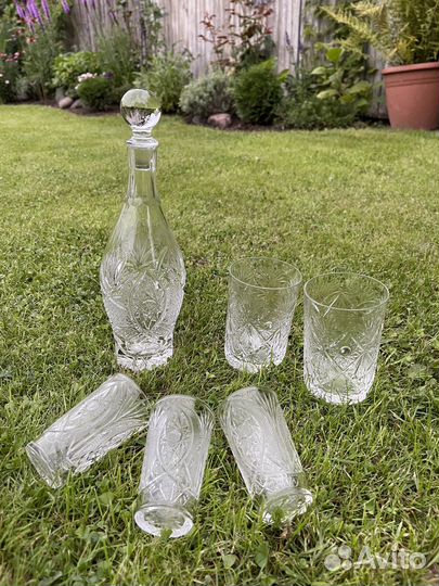 Чайный сервиз, бокалы, рюмки