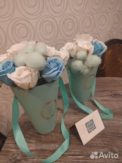 Подарочный набор цветы из мыла