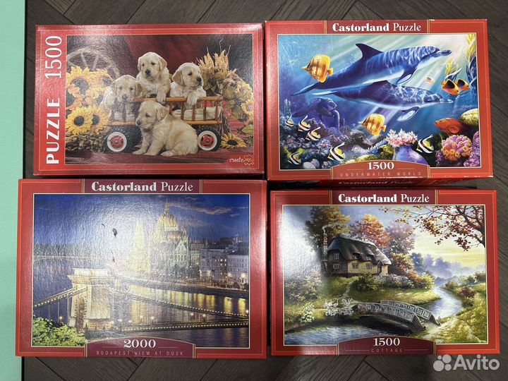 Пазлы 500, 1000, 1500, 2000 деталей