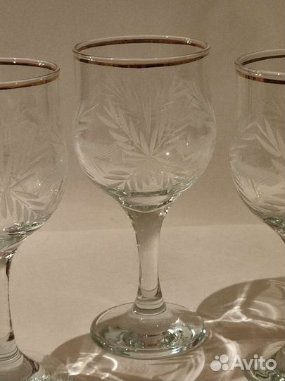 Фужеры. Бокалы. Стекло. СССР. Цена за 3 штуки