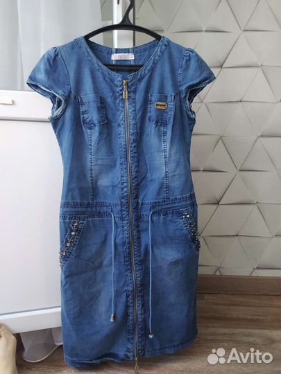 Платье джинсовое