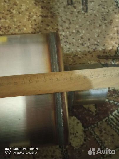 Глушитель прямоточный банка