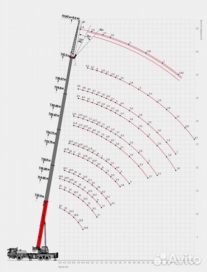 Аренда и услуги автокрана, 30 т, 42.5 м, с гуськом 8 м