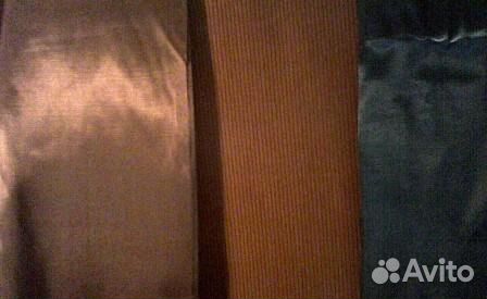 Разные цветные отрезы вискозной саржи СССР