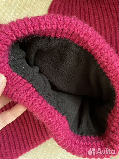 Комплект шапка и шарф зимние