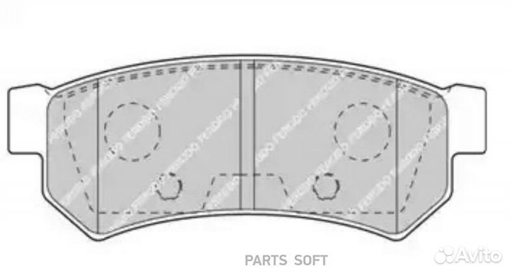Ferodo FDB4295 Колодки зад.chevrolet lacetti J200