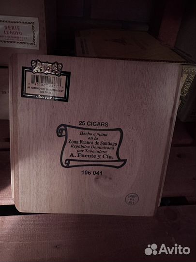Коробка от сигар arturo fuente hemingway