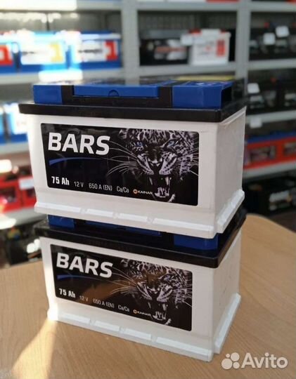 Аккумулятор Bars 75ah низкий с гарантией