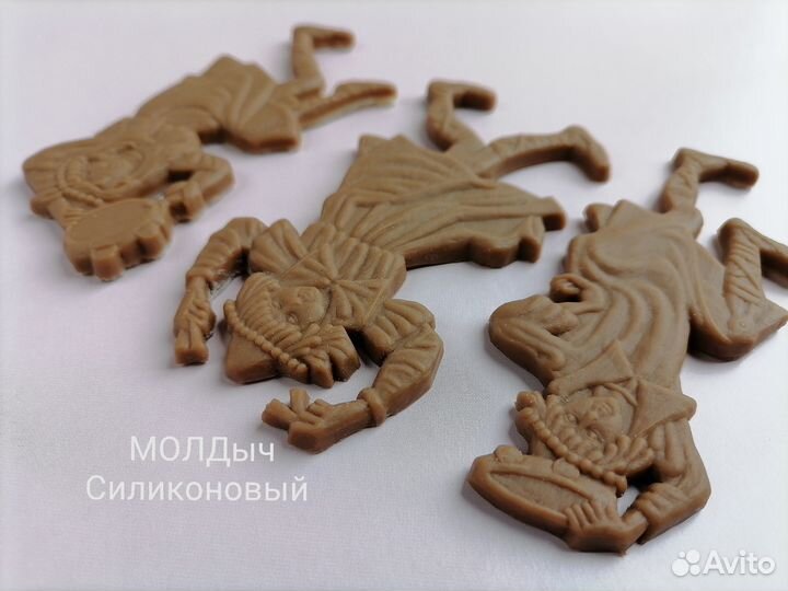 Молд танцоры. Силиконовая форма музыканты