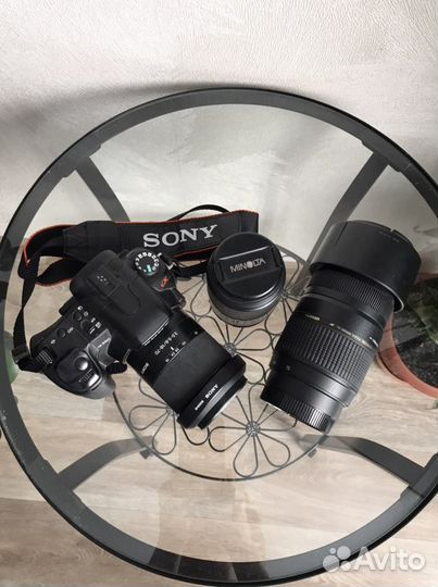 Продам фотоапарат sony dslr A 350, и обьяктивы