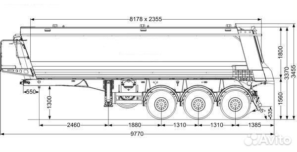 Полуприцеп самосвальный СЕВЕРЕСТ ППС 34-32Л BPW, 2023