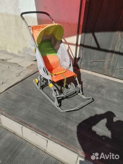 Детские санки коляска ника