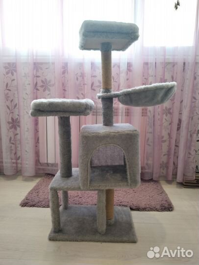 Домик для кошки с когтеточкой и лежанкой Антланта