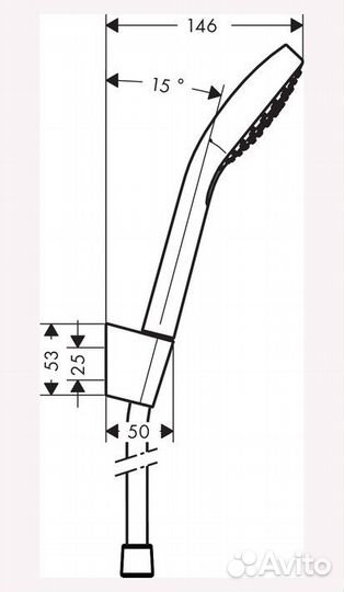 Hansgrohe 26413400 Душевой гарнитур