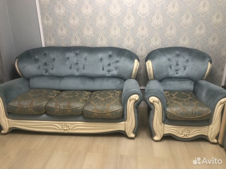 Диван и 2 кресла